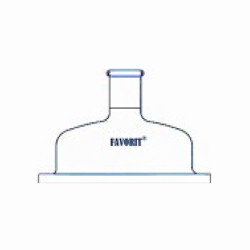 Lid for reaction flask wide neck with flat flange for extractor